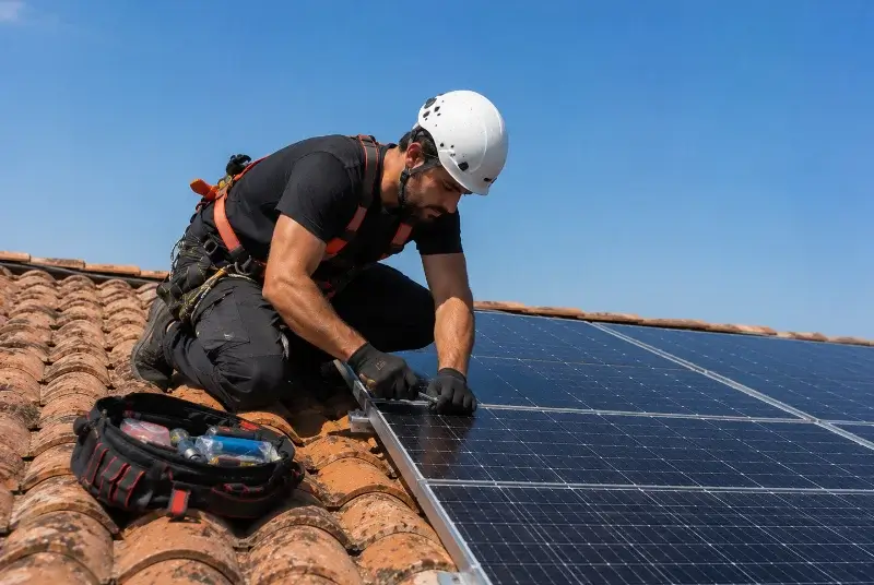Maintenance et monitoring de panneaux solaires à Taulis
